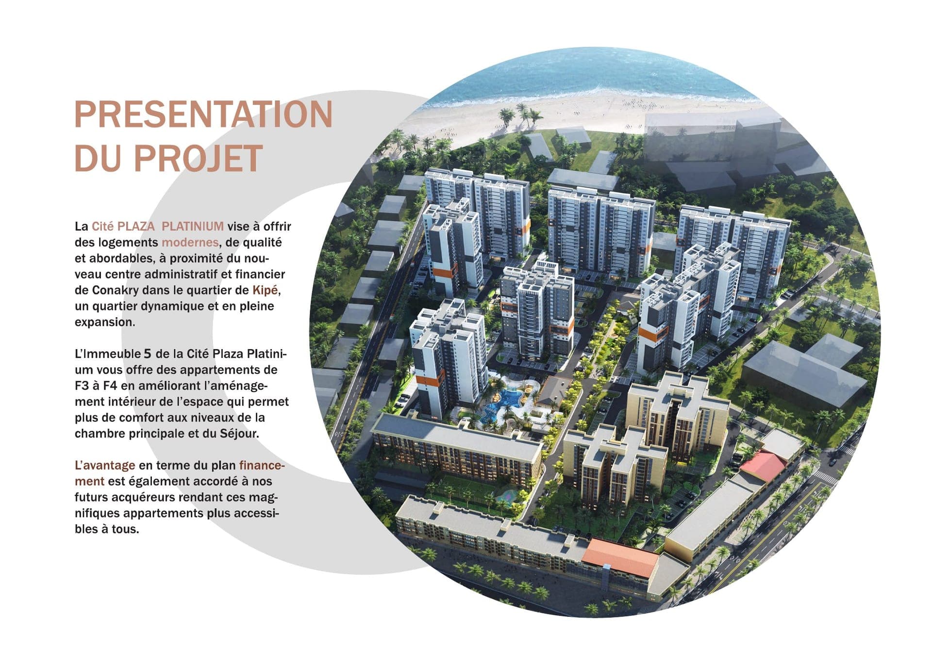 Vue aérienne Cité Plaza Platinium